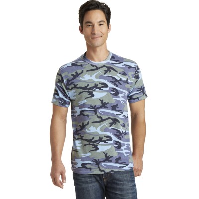 Port & Co PC54C Woodland Blue Camo