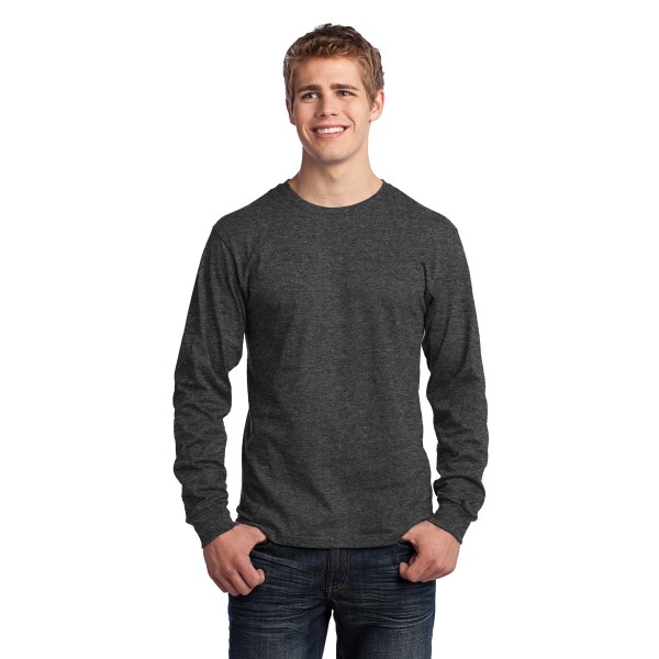 PC54LS Port & Co Dark Heather Grey