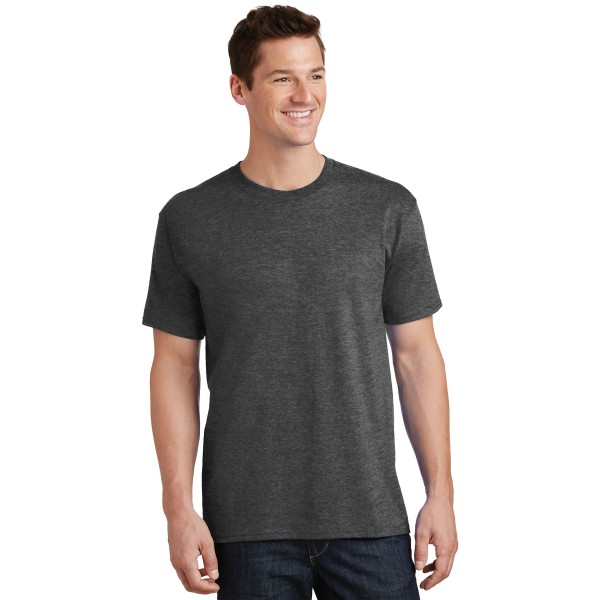 PC54T Port & Co Dark Heather Grey