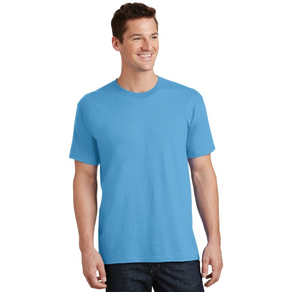 PC54T Port & Co Aquatic Blue