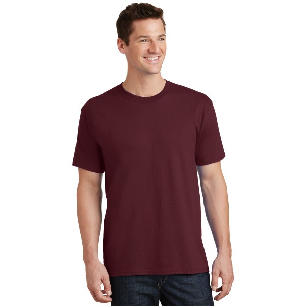 PC54T Port & Co Athletic Maroon