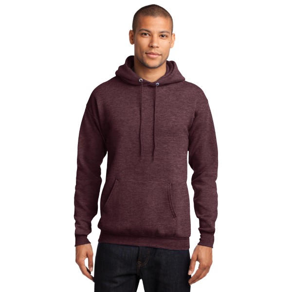 PC78H Port & Co Heather Athletic Maroon