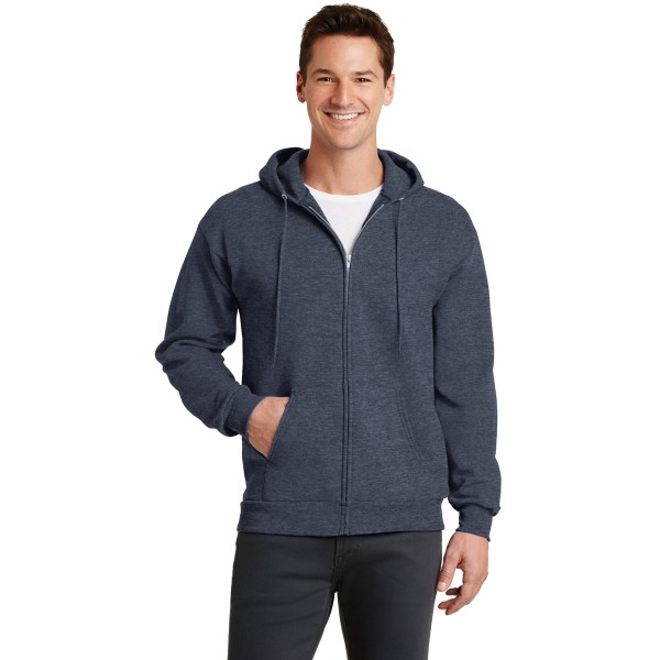 PC78ZH Port & Co Heather Navy