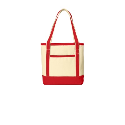 Port Authority BG412 Natural/ Red