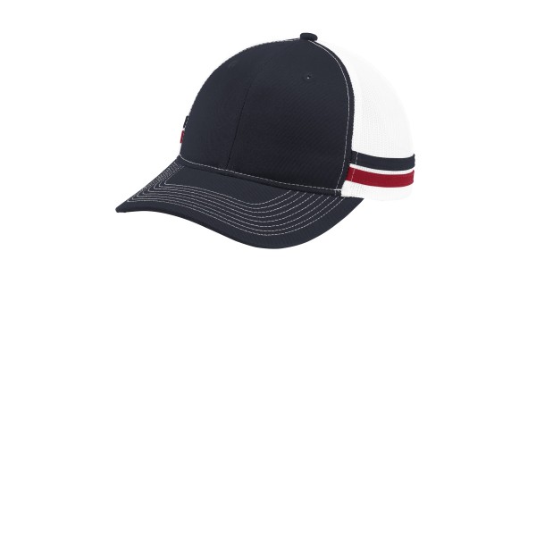 C113 Port Authority Rich Navy/ Flame Red/ White