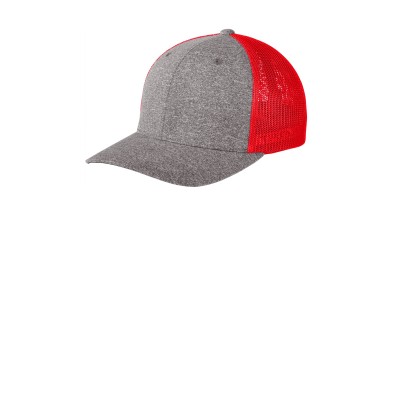 Port Authority C302 True Red/ Grey Heather
