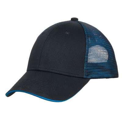 Port Authority C818 Black/ Shock Blue