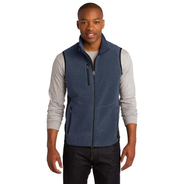 F228 Port Authority Navy Heather/ Black