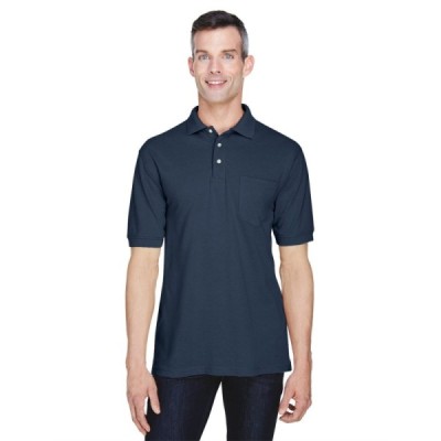 Harriton M265P Easy Blend Polo with&nbsp;Pocket