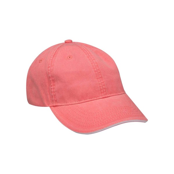LP107 Adams Headwear Coral/ White