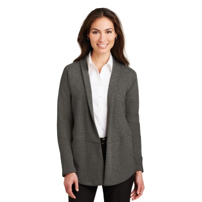 Port Authority L807 Charcoal Heather/ Medium Heather Grey