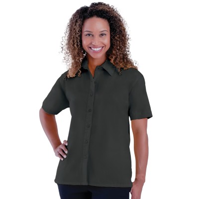 Blue Generation BG6210S Women's Short-Sleeve Value Poplin Shirt