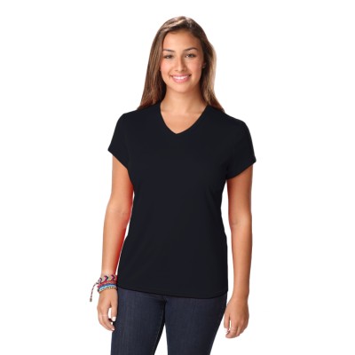 Blue Generation BG6302 Women's Value Wicking V-Neck Tee