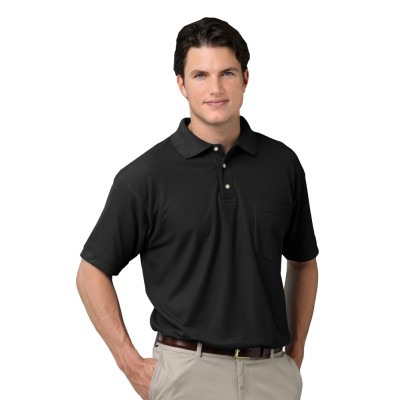 Blue Generation BG7202 Men's Scotchgard Pique Polo with Pocket