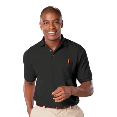 Blue Generation BG7206 Unisex Adult Superblend Short-Sleeve Pocketed Polo