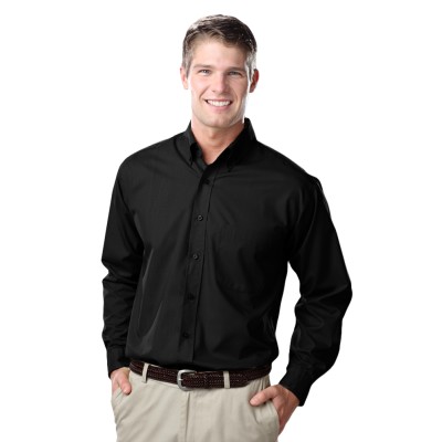 Blue Generation BG7210 Men's L/S Value Poplin Shirt