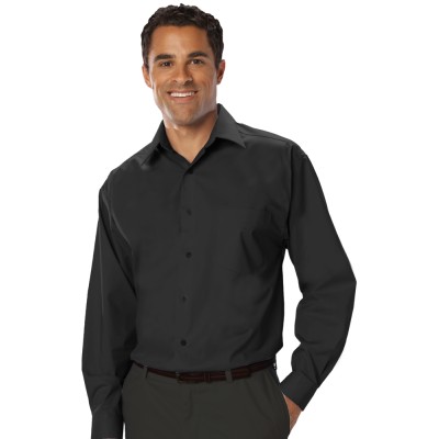 Blue Generation BG7218 Men's L/S Stretch Poplin Shirt