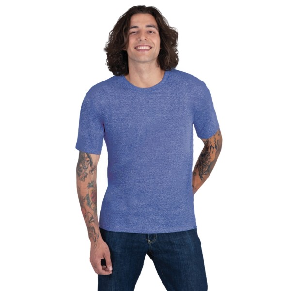 BG7306 Blue Generation Blue Triblend Tee