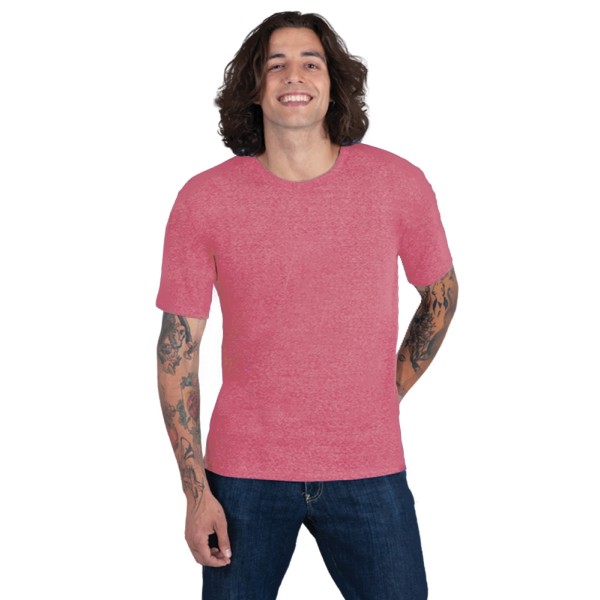 BG7306 Blue Generation Red Triblend Tee