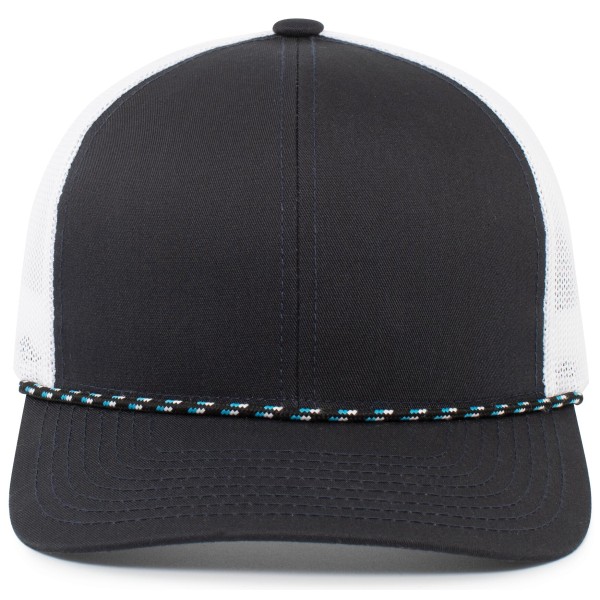 104BR Pacific Headwear NAVY/WHITE/NAVY