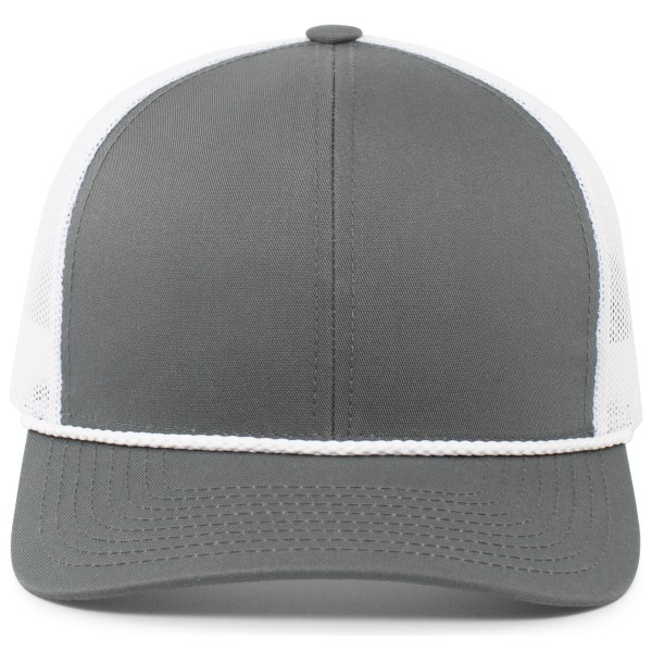 104BR Pacific Headwear GRAPHITE/WHITE/GRAPHITE