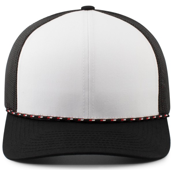 104BR Pacific Headwear WHITE/BLACK/BLACK