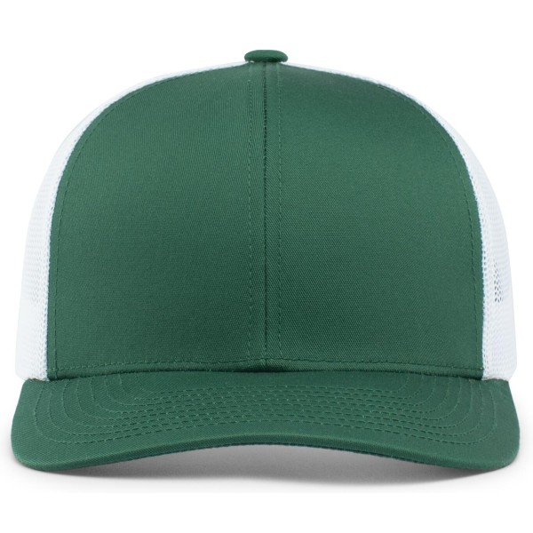 104C Pacific Headwear DARK GREEN/WHITE/DARK GREEN