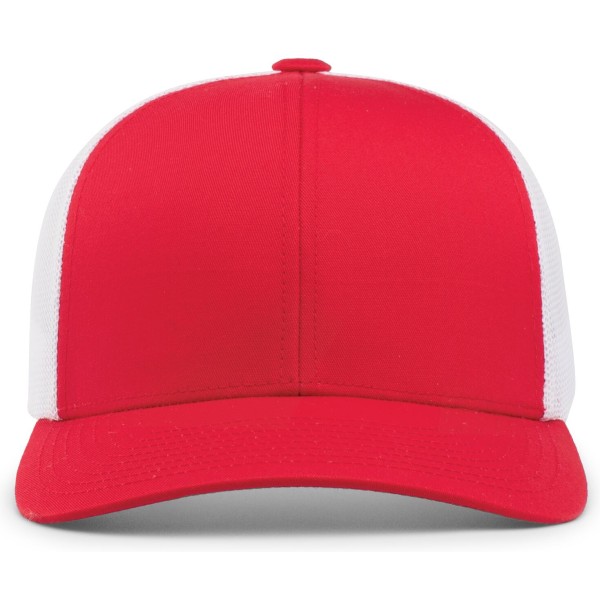 104C Pacific Headwear RED/WHITE/RED