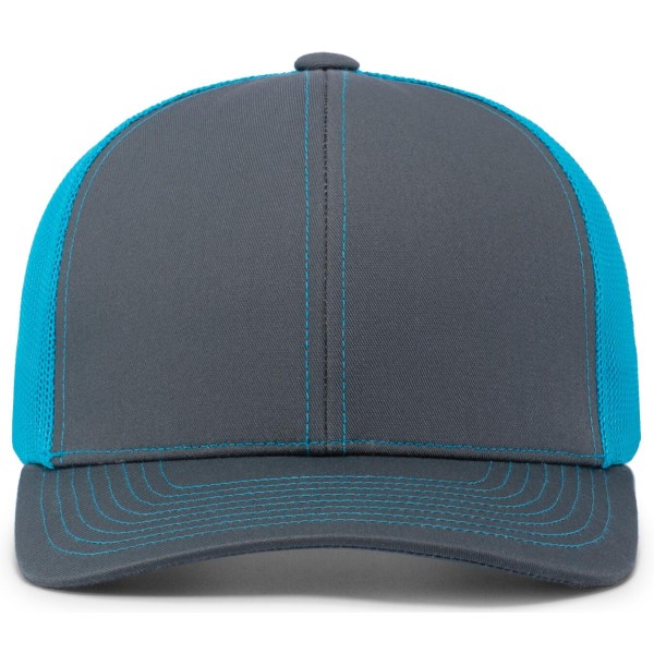 104C Pacific Headwear GRAPHITE/NEON BLUE/GRAPHITE