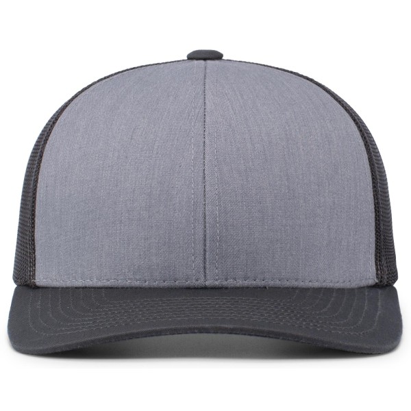 104C Pacific Headwear HEATHER GREY/LIGHT CHARCOAL/LI