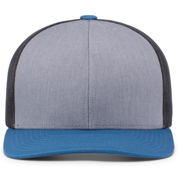104C Pacific Headwear HEATHER GREY/LIGHT CHARCOAL/OC