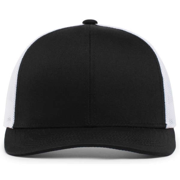 104C Pacific Headwear BLACK/WHITE/BLACK