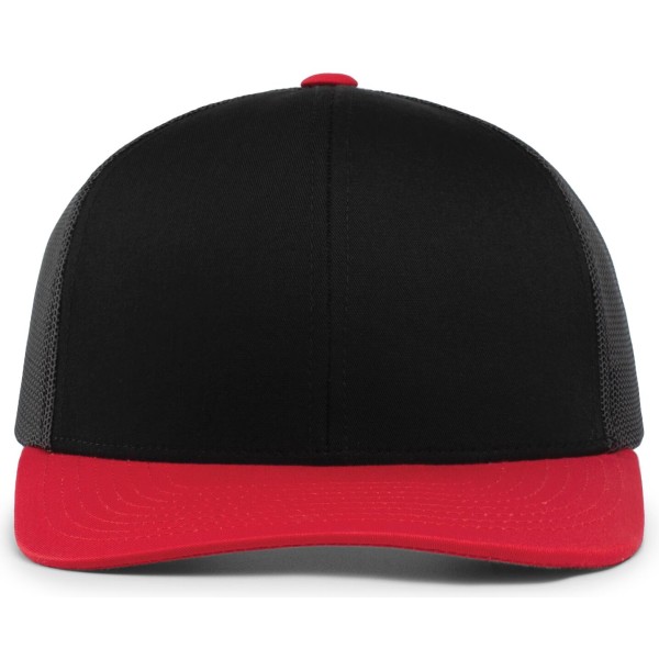 104C Pacific Headwear BLACK/RED