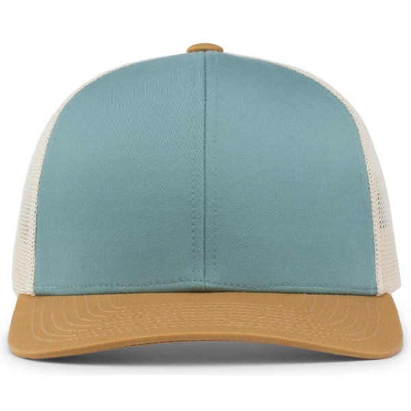 104C Pacific Headwear SMOKE BLUE/BEIGE/AMBER GOLD