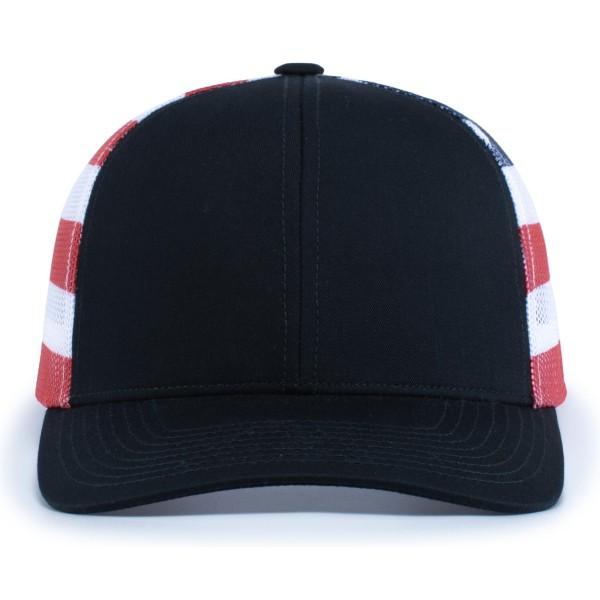 104P Pacific Headwear NAVY/USA/NAVY