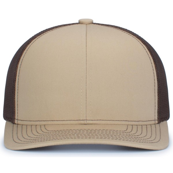 104S Pacific Headwear KHAKI/BROWN/KHAKI