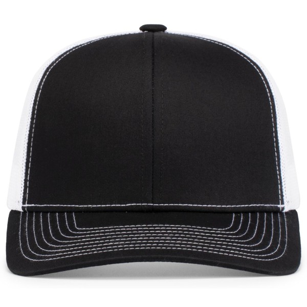 104S Pacific Headwear BLACK/WHITE/BLACK