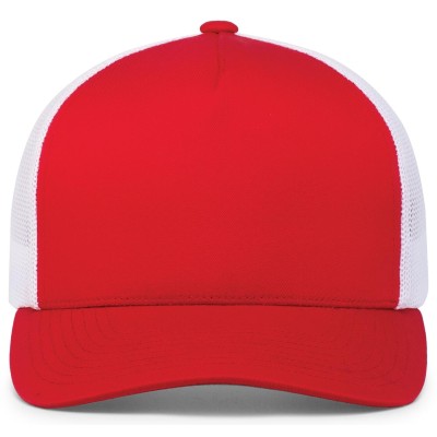 Pacific Headwear 105C RED/WHITE/RED