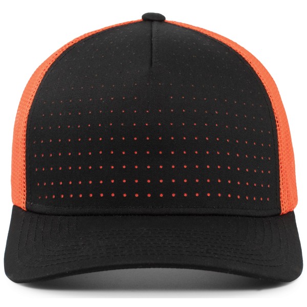 105P Pacific Headwear BLACK/ORANGE/BLACK