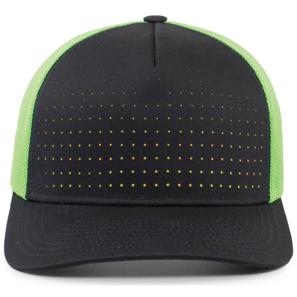 105P Pacific Headwear NAVY/NEON GREEN/NAVY
