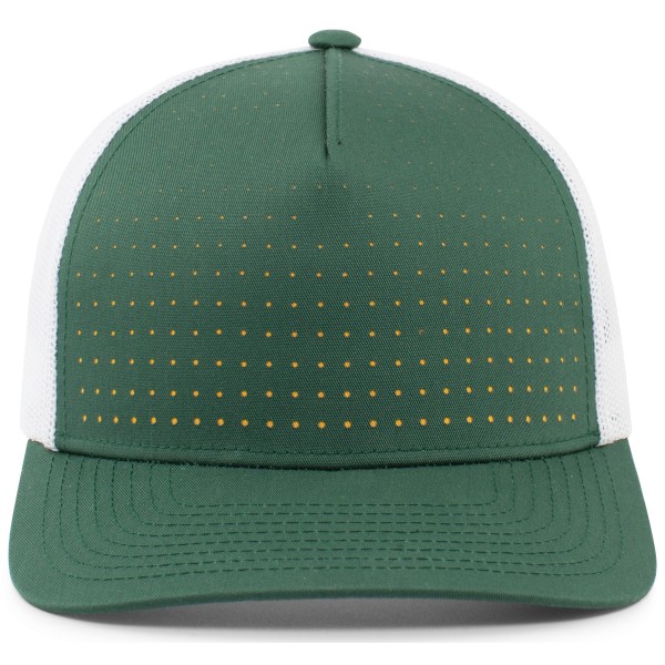 105P Pacific Headwear DARK GREEN/WHITE/GOLD