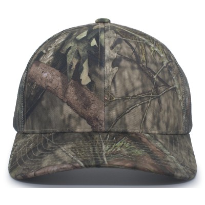 Pacific Headwear 108C Camo Snapback Trucker Cap