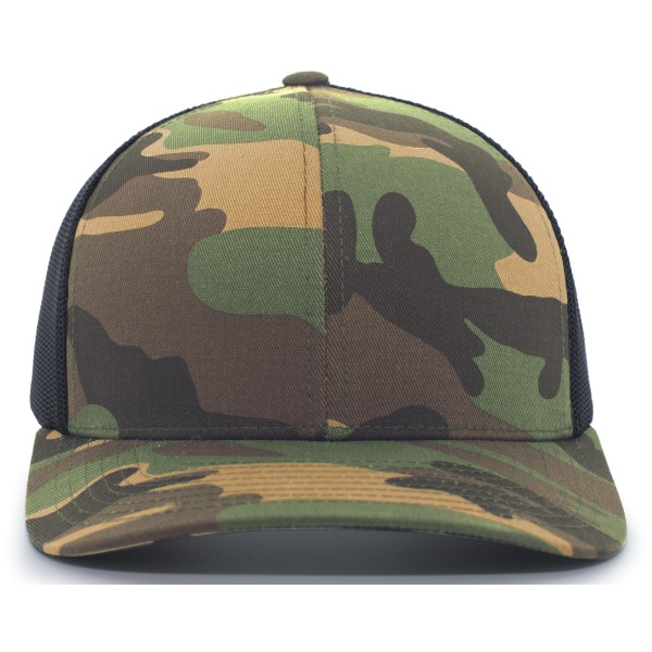 108C Pacific Headwear ARMY/BLACK/ARMY