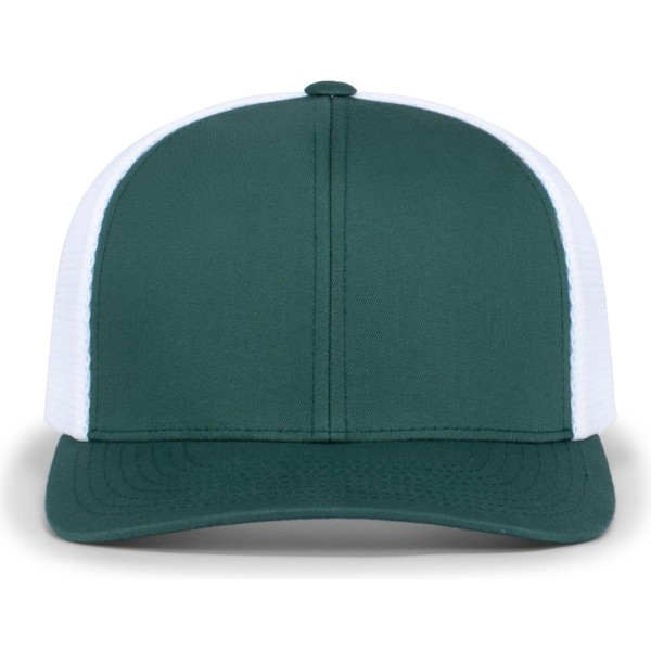 110F Pacific Headwear DARK GREEN/WHITE/DARK GREEN