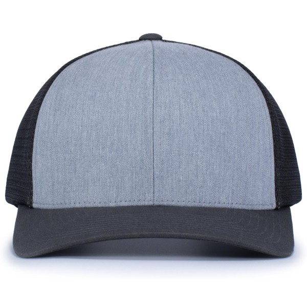 110F Pacific Headwear HEATHER GREY/LIGHT CHARCOAL/LI