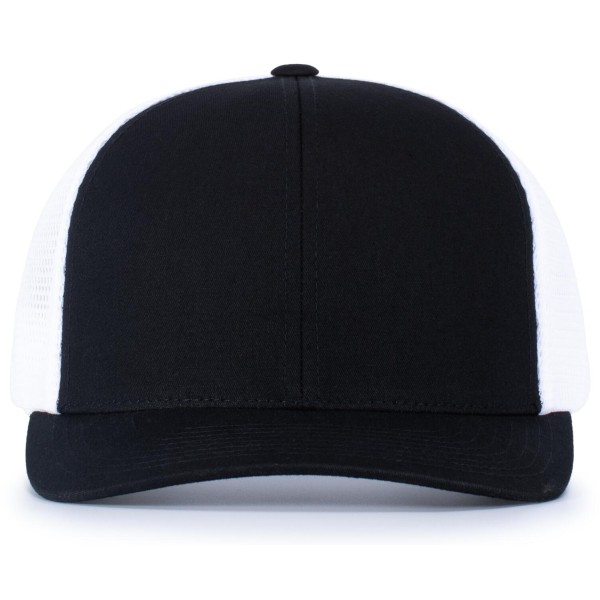 110F Pacific Headwear BLACK/WHITE/BLACK