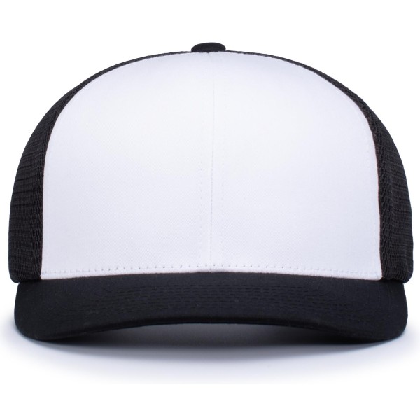 110F Pacific Headwear WHITE/BLACK/BLACK