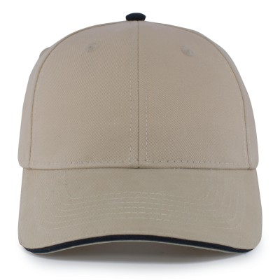 Pacific Headwear 121C KHAKI/NAVY