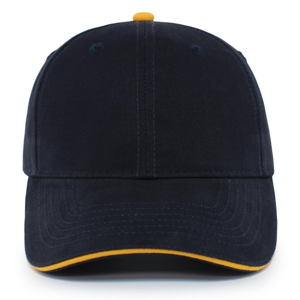 121C Pacific Headwear NAVY/GOLD