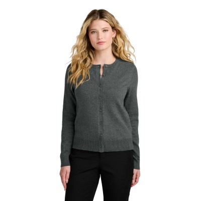 Port Authority LSW2870 Women's Easy Care Crewneck Cardigan Sweater